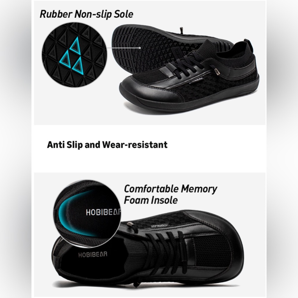 NIB Hobibear Barefoot Minimalist Shoes Size 39 - Picture 5 of 7